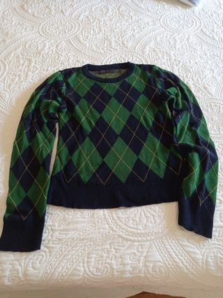 Jersey rombos - Verde & Azul Marino