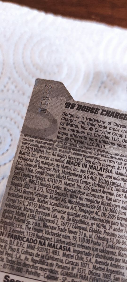 HotWheels '69 Dodge Charger (2010)