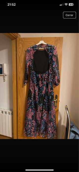 Vestido largo flores - Talla S-M