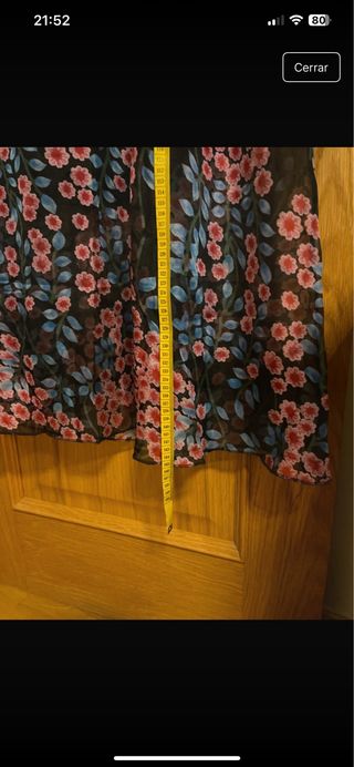 Vestido largo flores - Talla S-M