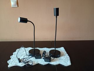2 Lámparas LED Escritorio - Negras