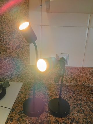 2 Lámparas LED Escritorio - Negras