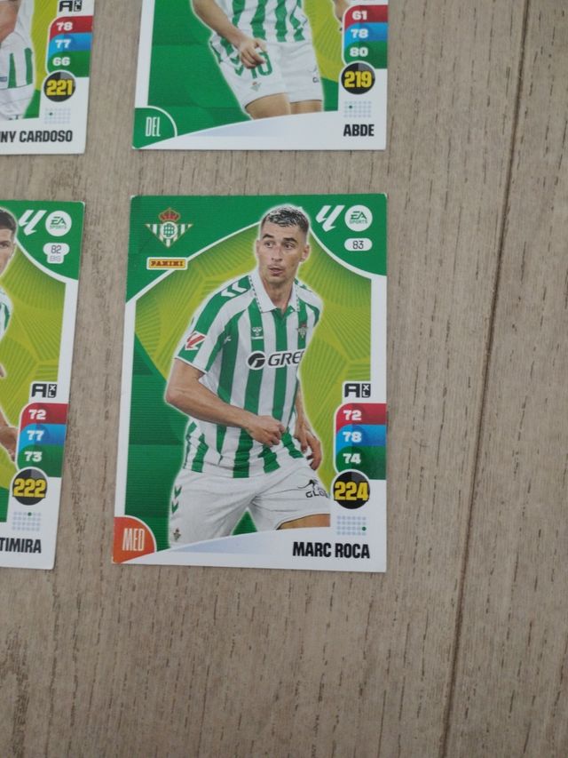 Cromos Betis 24-25: 6 cartas