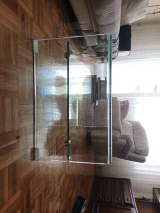 Mesa cristal salón 