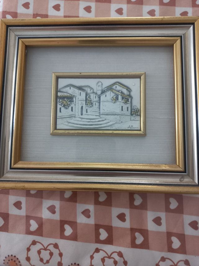 Quadro argento Alliani