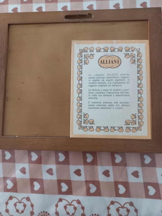 Quadro argento Alliani