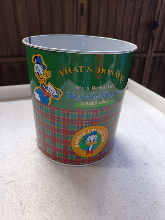 PATTUMIERA SAFTA IN METALLO DONALD DUCK ANNI '90