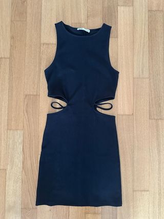 Miniabito nero scollo rotondo