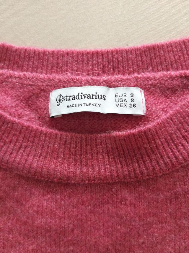 Jersei rosa Stradivarius talla S