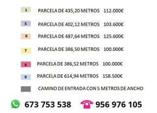 Terreno en venta en La Jara en Sanlúcar de Barrameda