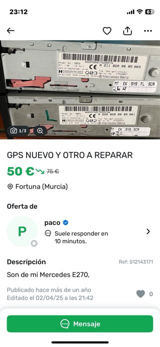 GPS Mercedes E270 - 2 unidades