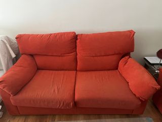 conjunto sofás 3+2 plazas rojo