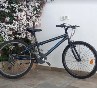 Bicicleta montaña 24" negra