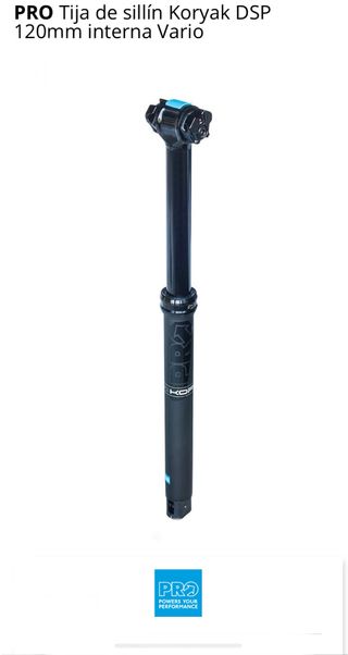 Tija Sillín telescópica PRO Koryak DSP 120mm 31,6