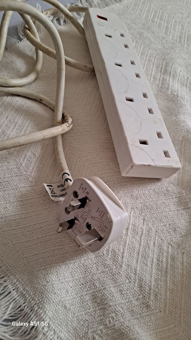 Regleta enchufes UK 5 tomas