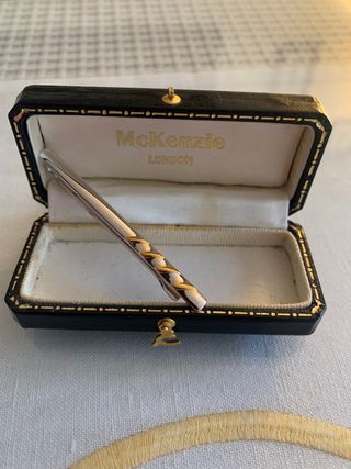 Pasador corbata McKenzie plateado 