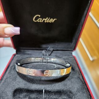 Pulsera Cartier Love, acero, nueva