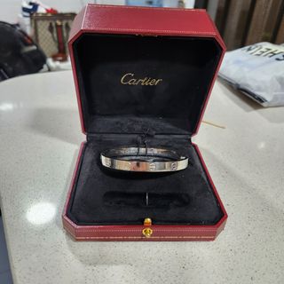Pulsera Cartier Love, acero, nueva