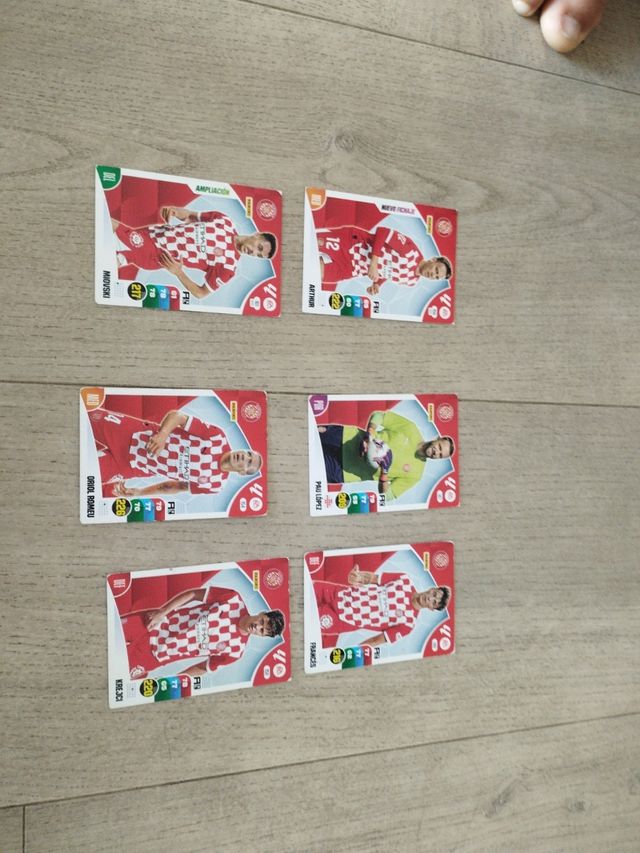 6 Cromos Girona Liga 2024-25
