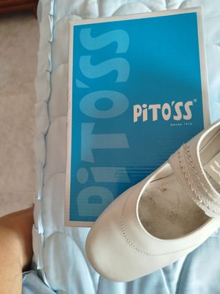 Zapatos comunión niña beige