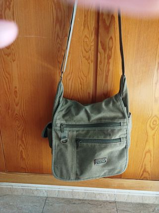 Bolso bandolera AUKING verde militar