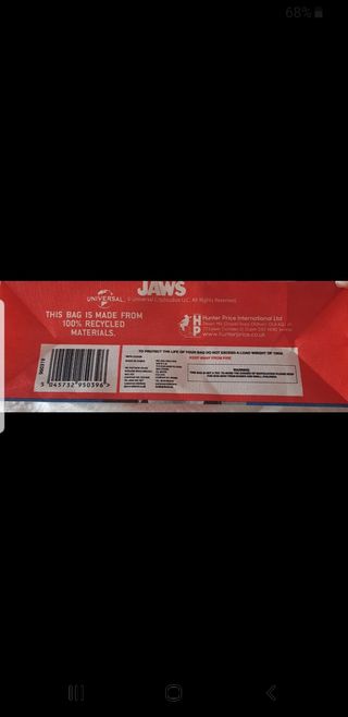 Bolsa Jaws Tiburón 50 Aniversario + Megaentrada