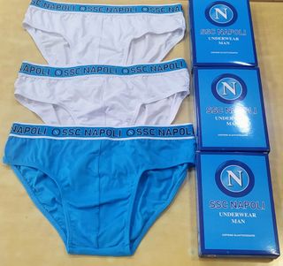 3 Slip SSC Napoli -Bianco e Azzurro