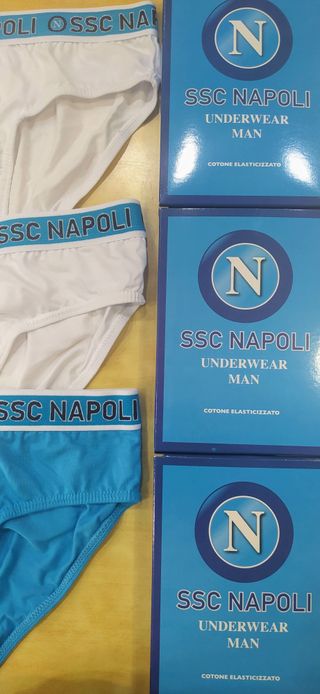 3 Slip SSC Napoli -Bianco e Azzurro