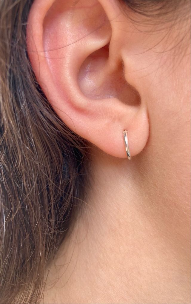 Orecchini a cerchio piccoli argento 925 nuovi