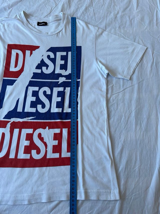 T-shirt Diesel bianca, rossa, blu XS