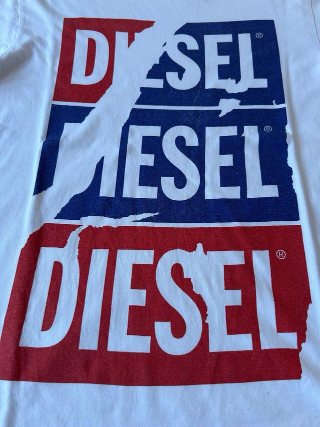 T-shirt Diesel bianca, rossa, blu XS