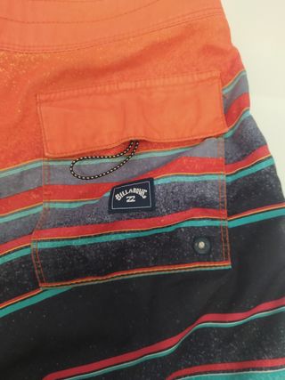 Bañador Billabong rayas naranja
