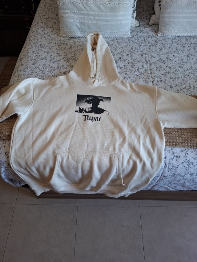 Sudadera Tupac beige