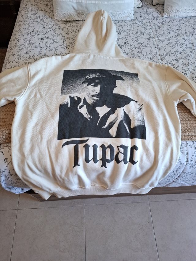 Sudadera Tupac beige