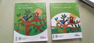 Libros texto Cuarto Primaria -Galicia. Buen estado