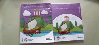 Libros texto Cuarto Primaria -Galicia. Buen estado