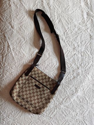 Gucci bandolera de lona con monograma original 