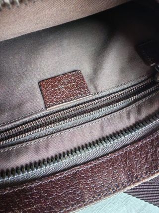 Gucci bandolera de lona con monograma original 