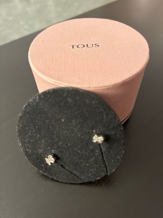 Pendientes Tous oso oro blanco.
