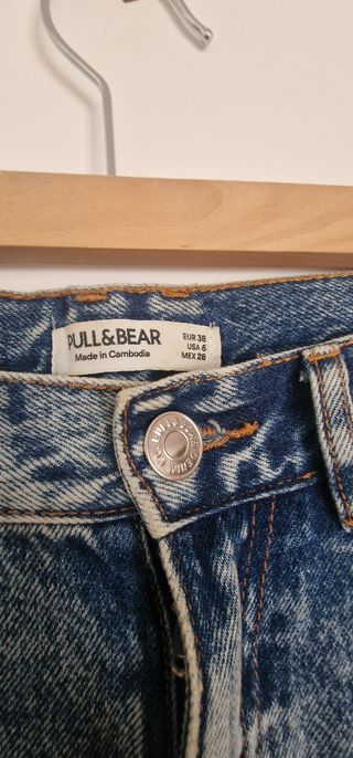 Vaqueros Pull & Bear - Azul - Mujer