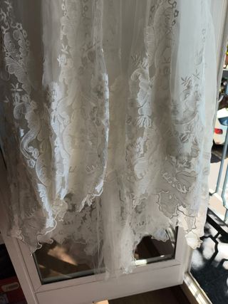 Vestido novia blanco - Talla S