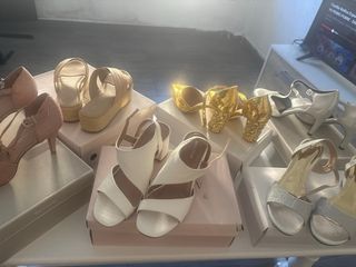 Zapatos dorados y plateados 38,39,40