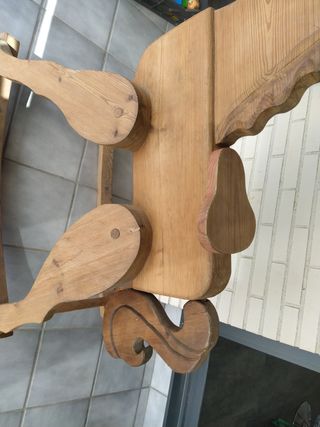 Caballito balancín madera infantil