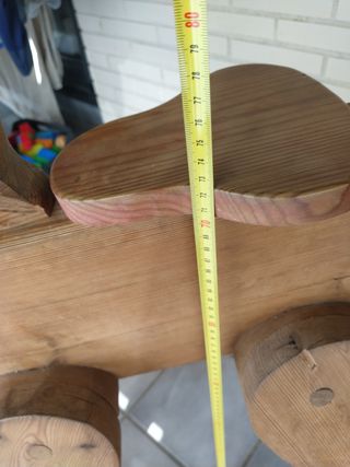 Caballito balancín madera infantil
