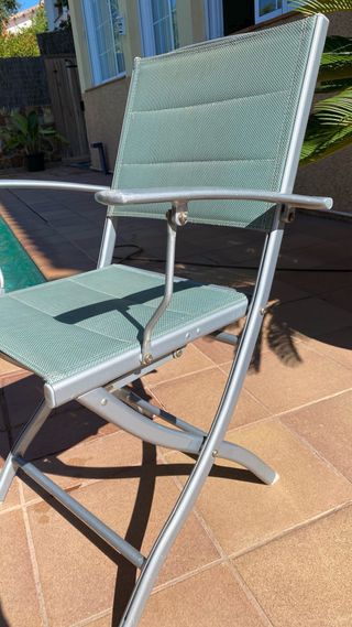 Sillas plegables aluminio exterior
