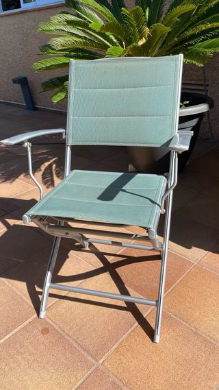 Sillas plegables aluminio exterior