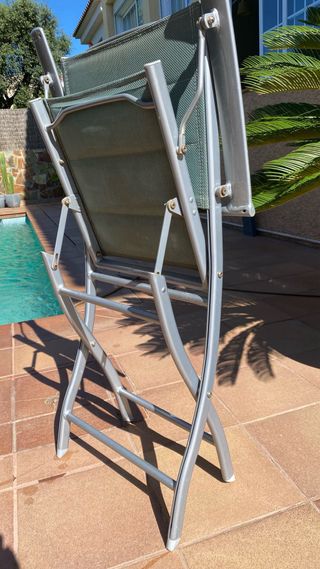 Sillas plegables aluminio exterior