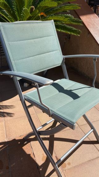 Sillas plegables aluminio exterior