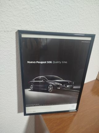 Marco Peugeot 508. Publicidad original