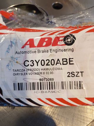 Discos freno Chrysler Voyager